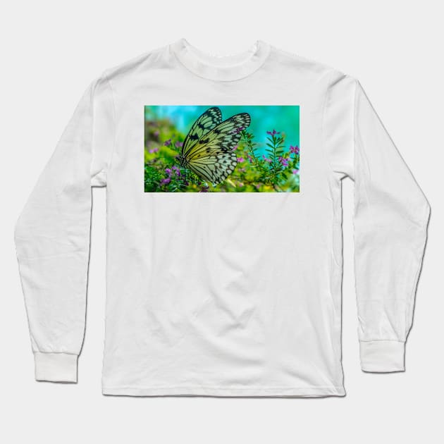 butterfly Long Sleeve T-Shirt by likbatonboot